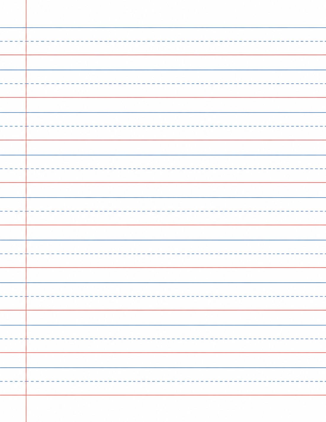 Free Primary Lined Paper